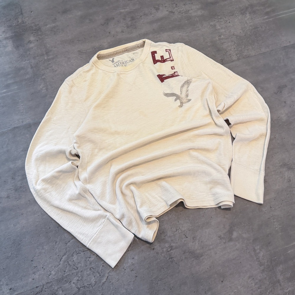 Vintage VTG Y2K 2000's 00's American Eagle AE Thermal Waffle Long Sleeve Shirt